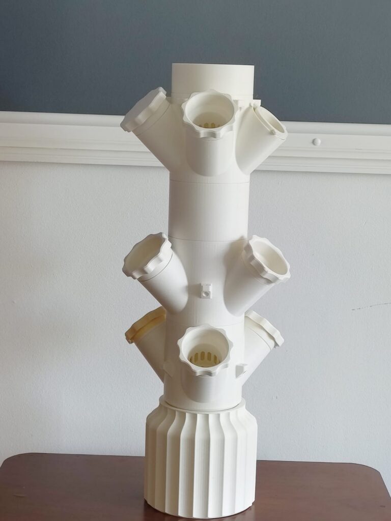 Torre de cultivo hidropónico